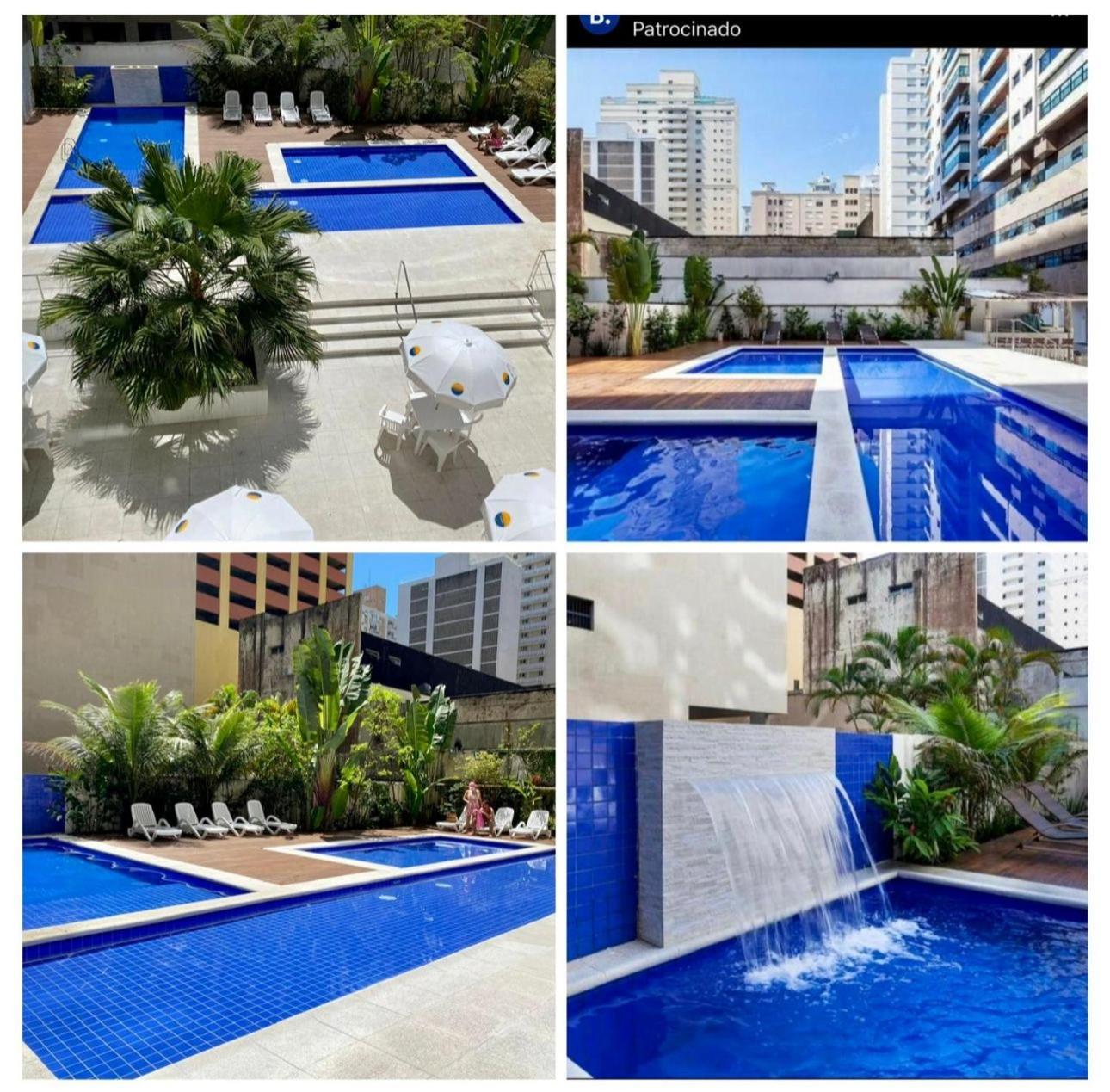 Capitania Varam Apartamento-Flat Com Piscina E Vista Mar Guaruja Pitangueiras Dış mekan fotoğraf